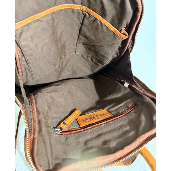 Valenca Holland Genuine Leather Backpack Made in India Excellent Condition - Picture 4 of 7